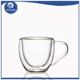 High-borosilicate double-layer coffee cup with heat-resistant glass coffee glass