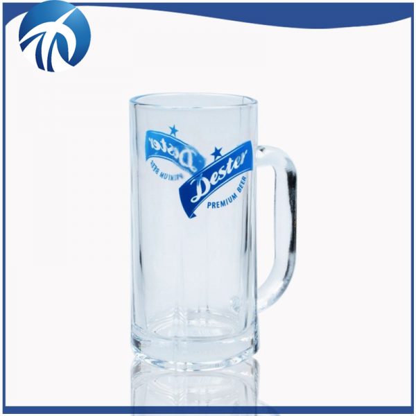 promotion glass cup manufacturer glass beer mug