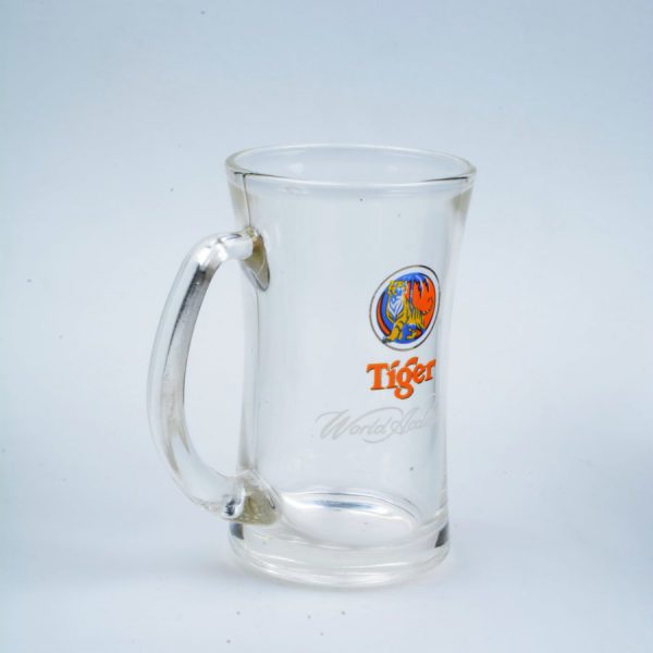 wide mouth custom water / beer glasses mug with design