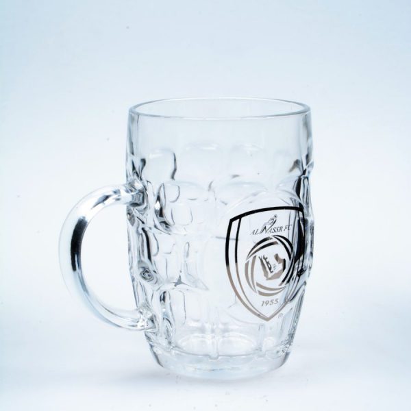 china cheap promotional custom logo handle glass mug