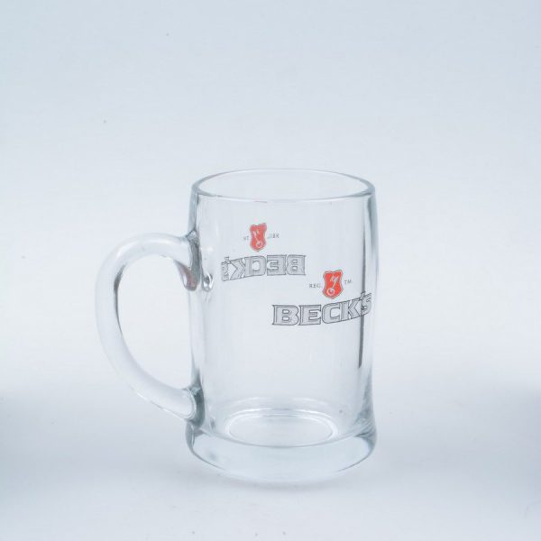 wholesale transparent customized drinking glass mug with handle