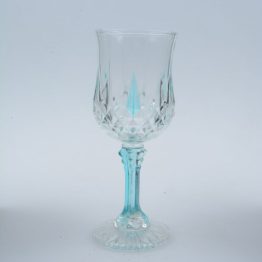 250ml high quality fancy thick colored goblet stem wine glass