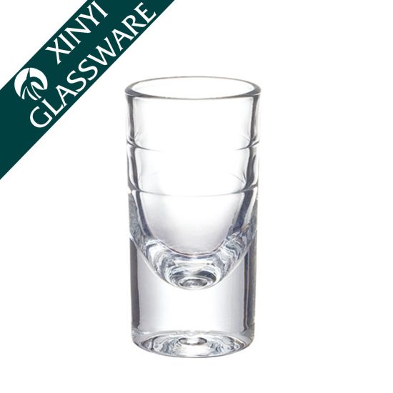 China Shot Glass Manufacturer Thick Bottom Long Shot Glass